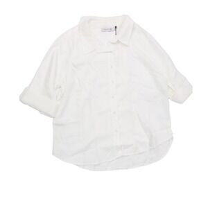 Billy T Shirt Button Down Short Sleeve XLP White Lyocell Casual Workwear